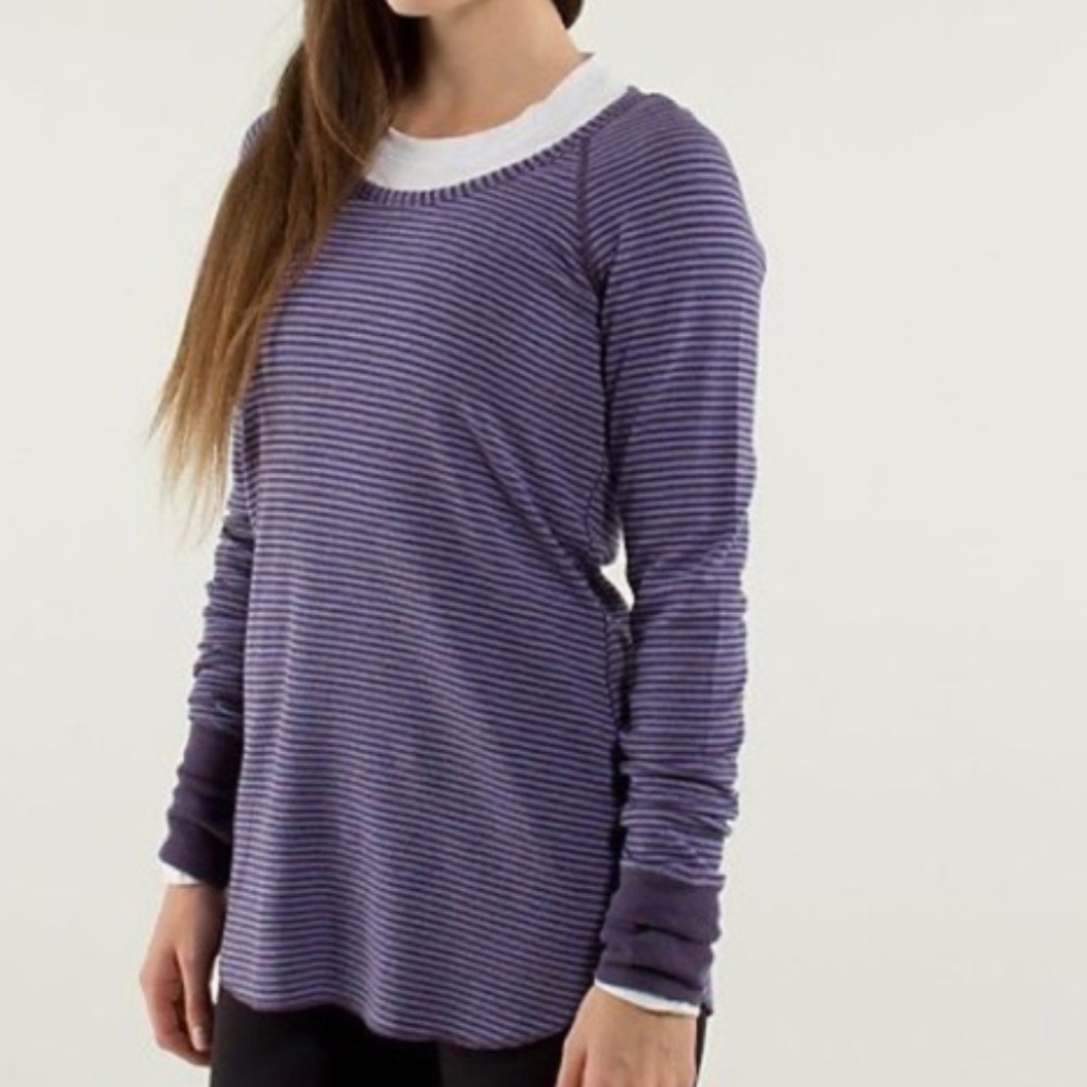 Lululemon purple reversible long sleeve shirt!